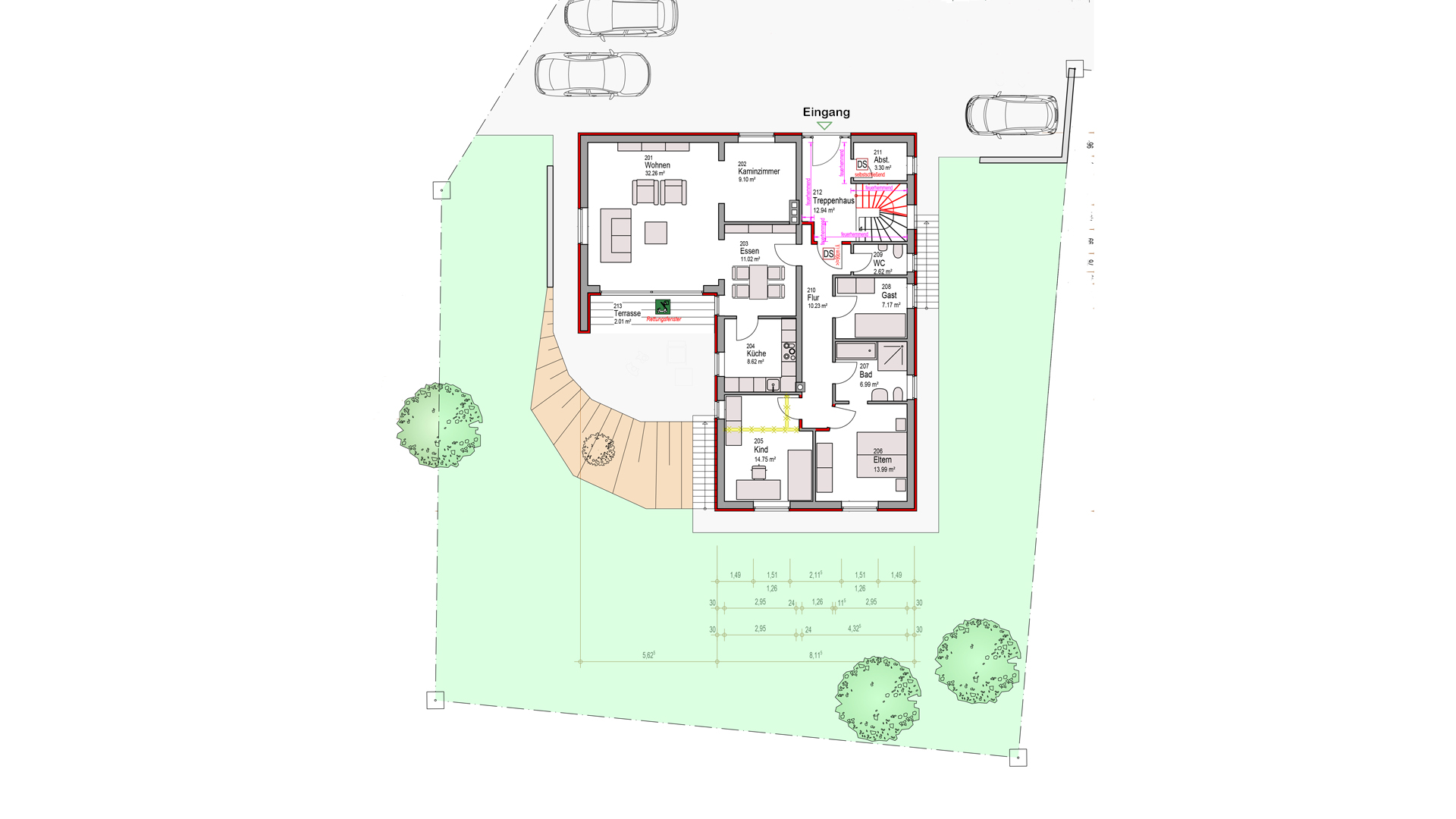 Morsbach-Alzen: 3-Familienhaus - herrlich am Ortsrand gelegen, Erdgeschoss: Wohnung 119 m²